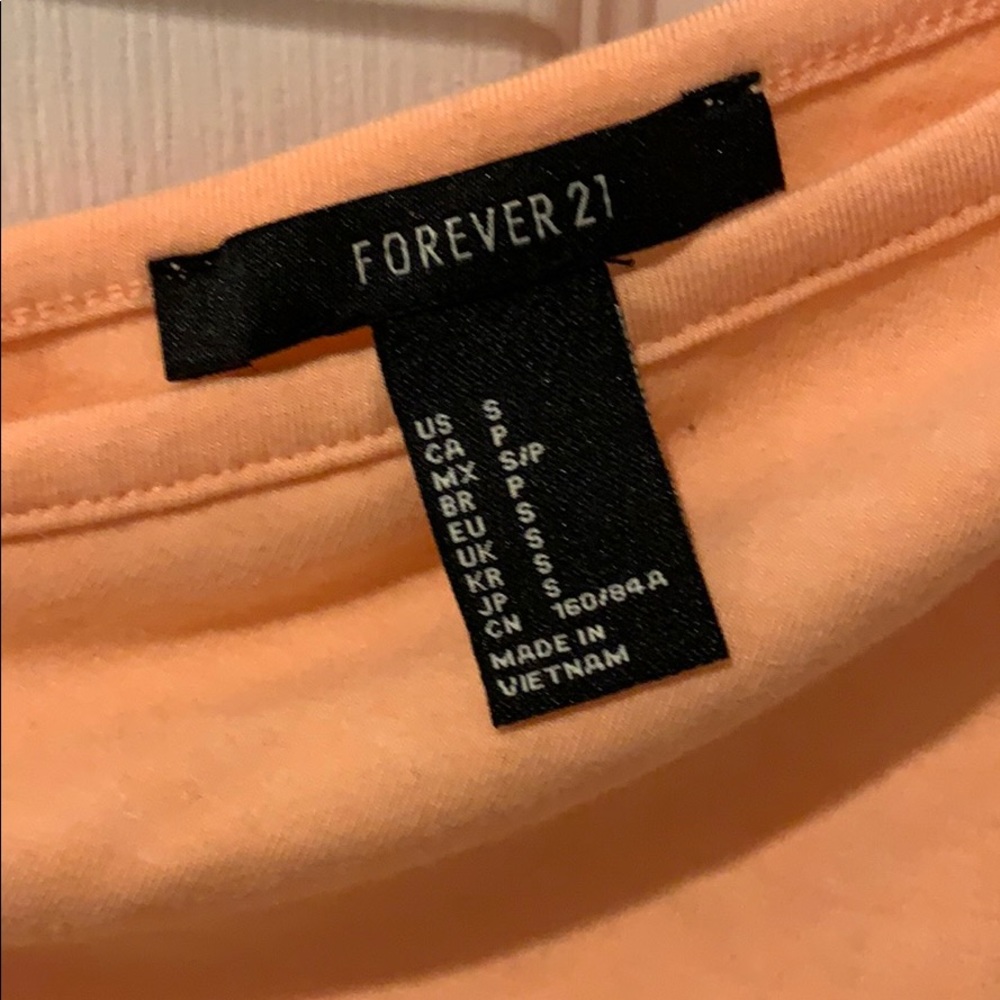 Peach colored one shoulder bodysuit - Picture 2 of 2